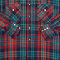 MEN'S VINTAGE 1990S CHECKED WESTERN SHIRT - LARGE