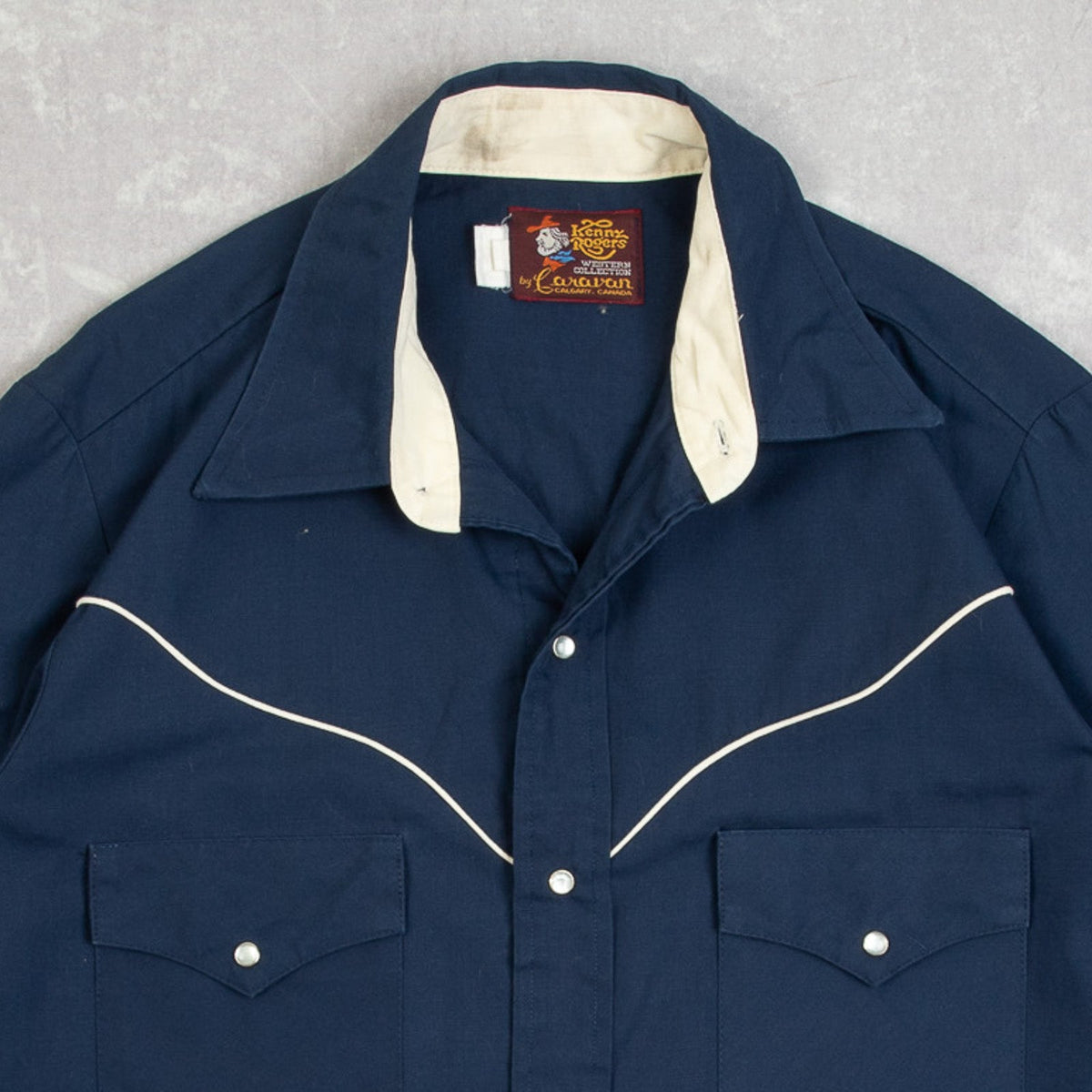 MEN'S VINTAGE 1980S WESTERN SHIRT - LARGE
