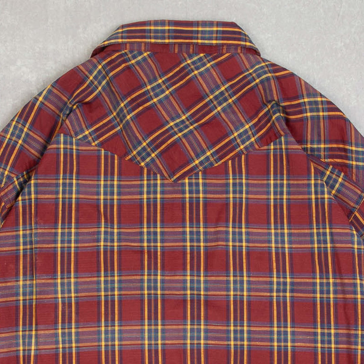 MEN'S VINTAGE 1990S CHECKED WESTERN SHIRT - X-LARGE