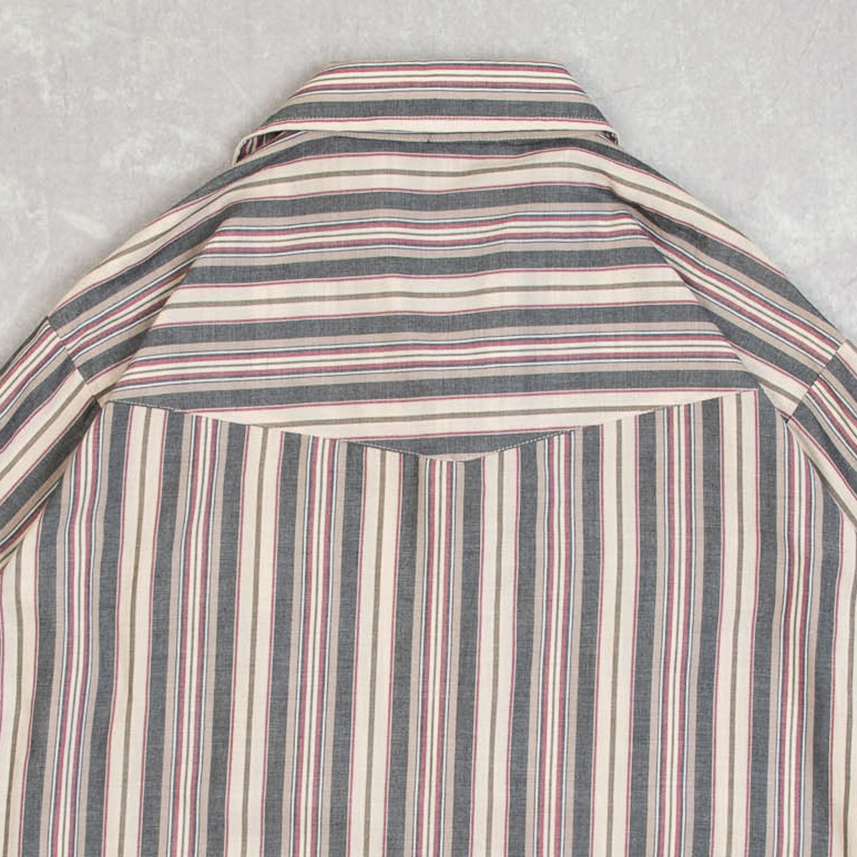 MEN'S VINTAGE 1990S STRIPED WESTERN SHIRT - LARGE
