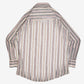 MEN'S VINTAGE 1990S STRIPED WESTERN SHIRT - LARGE
