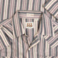MEN'S VINTAGE 1990S STRIPED WESTERN SHIRT - LARGE