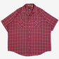 MEN'S VINTAGE 1990S CHECKED WESTERN SHIRT - XX-LARGE