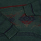 MEN'S VINTAGE 1990S PATTERNED KNITTED JUMPER - X-LARGE