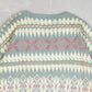 WOMEN'S VINTAGE 1990S PATTERNED KNITTED JUMPER - LARGE