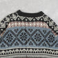 MEN'S VINTAGE 1990S PATTERNED KNITTED JUMPER - X-LARGE