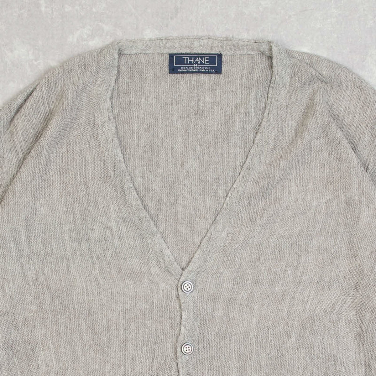 MEN'S VINTAGE 1990S BOXY KNITTED CARDIGAN - MEDIUM