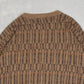 MEN'S VINTAGE 1990S STRUCTURED PATTERNED KNITTED JUMPER - XXX-LARGE