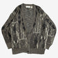 MEN'S VINTAGE 1990S PATTERNED KNITTED CARDIGAN - SMALL