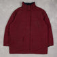 WOMEN'S VINTAGE FLEECE LINE FULL ZIP HOODED JACKET - LARGE