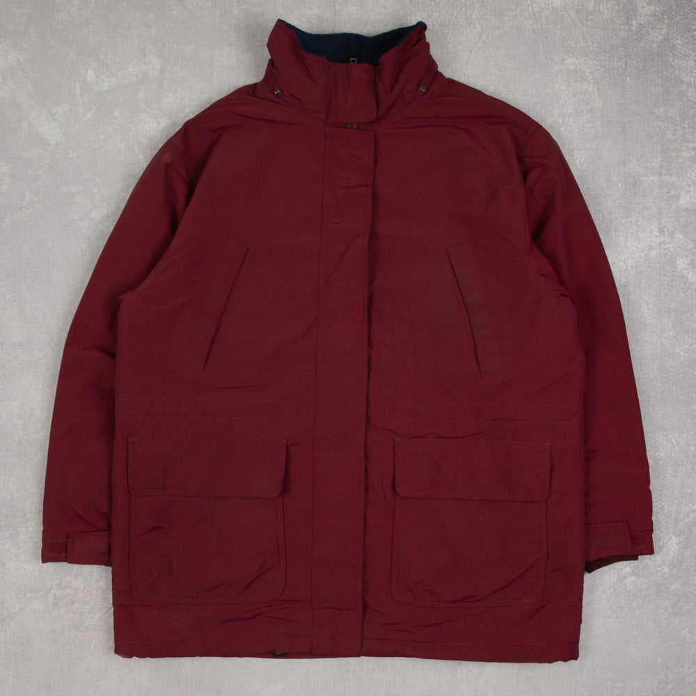 WOMEN'S VINTAGE FLEECE LINE FULL ZIP HOODED JACKET - LARGE