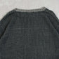 MEN'S VINTAGE 1990S TEXTURED KNITTED JUMPER - LARGE