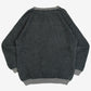 MEN'S VINTAGE 1990S TEXTURED KNITTED JUMPER - LARGE