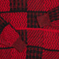 WOMEN'S VINTAGE 1980S CHECKED KNITTED JUMPER - SMALL