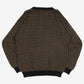 MEN'S VINTAGE 1990S PATTERNED KNITTED JUMPER - X-LARGE