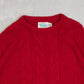 MEN'S VINTAGE 1980S STRUCTURED KNITTED JUMPER - LARGE