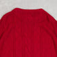 MEN'S VINTAGE 1980S STRUCTURED KNITTED JUMPER - LARGE