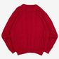 MEN'S VINTAGE 1980S STRUCTURED KNITTED JUMPER - LARGE