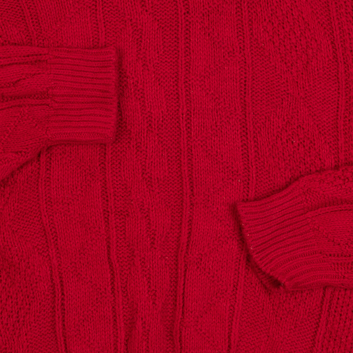 MEN'S VINTAGE 1980S STRUCTURED KNITTED JUMPER - LARGE