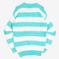 MEN'S VINTAGE 1990S IZOD STRIPED STRUCTURED KNITTED JUMPER - LARGE
