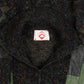 MEN'S VINTAGE 1980S LEATHER PATCH QUARTER ZIP KNITTED JUMPER - LARGE