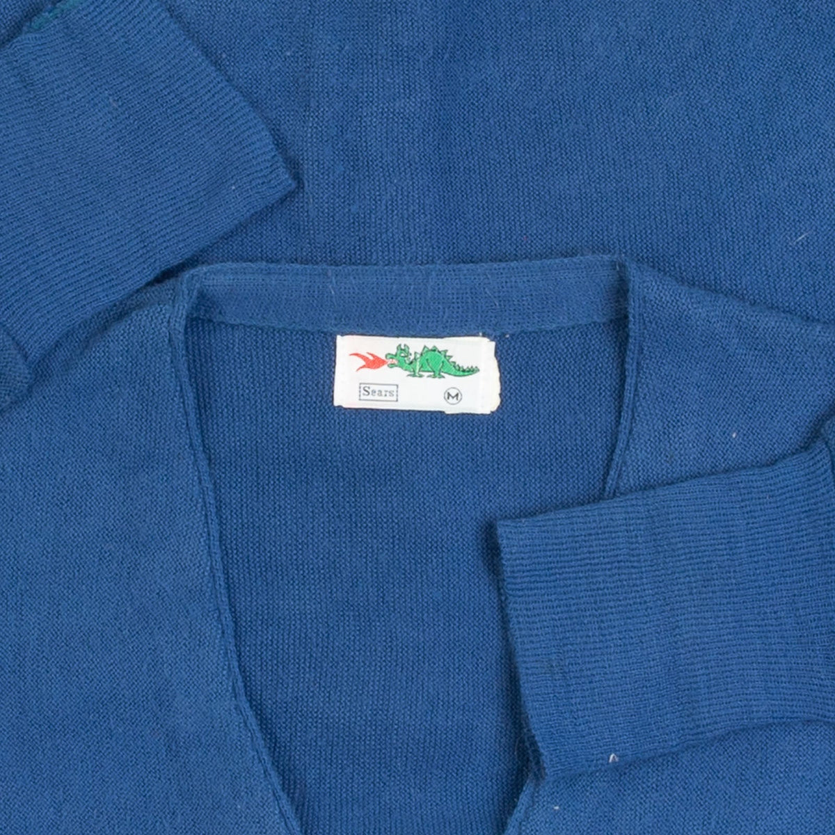 MEN'S VINTAGE 1980S SEARS KNITTED CARDIGAN - MEDIUM