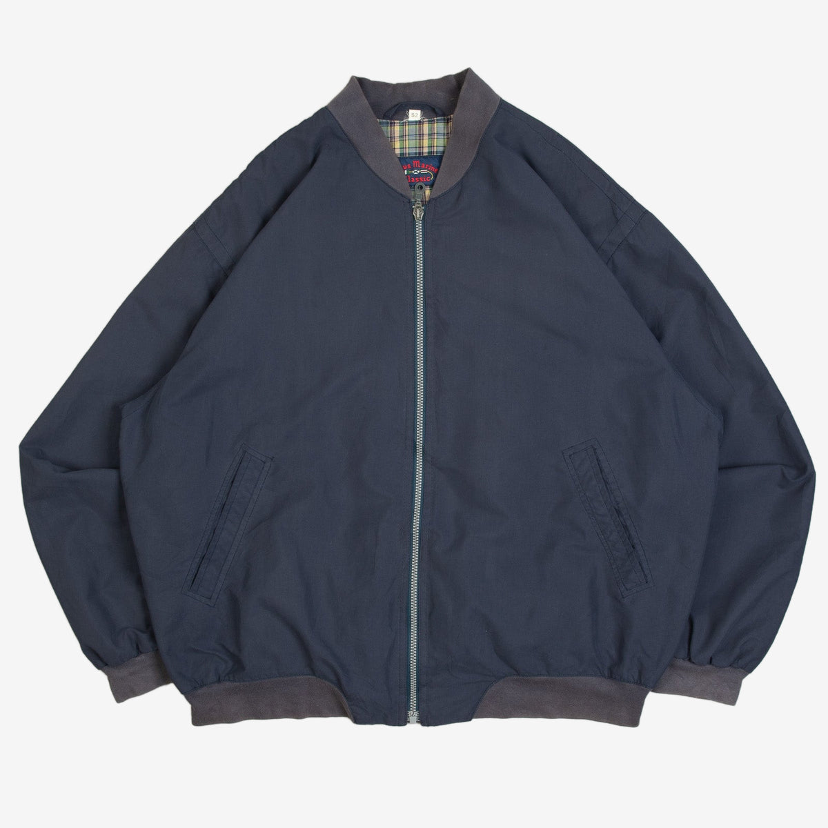 MEN'S VINTAGE 1980S FULL ZIP BOMBER JACKET - X-LARGE