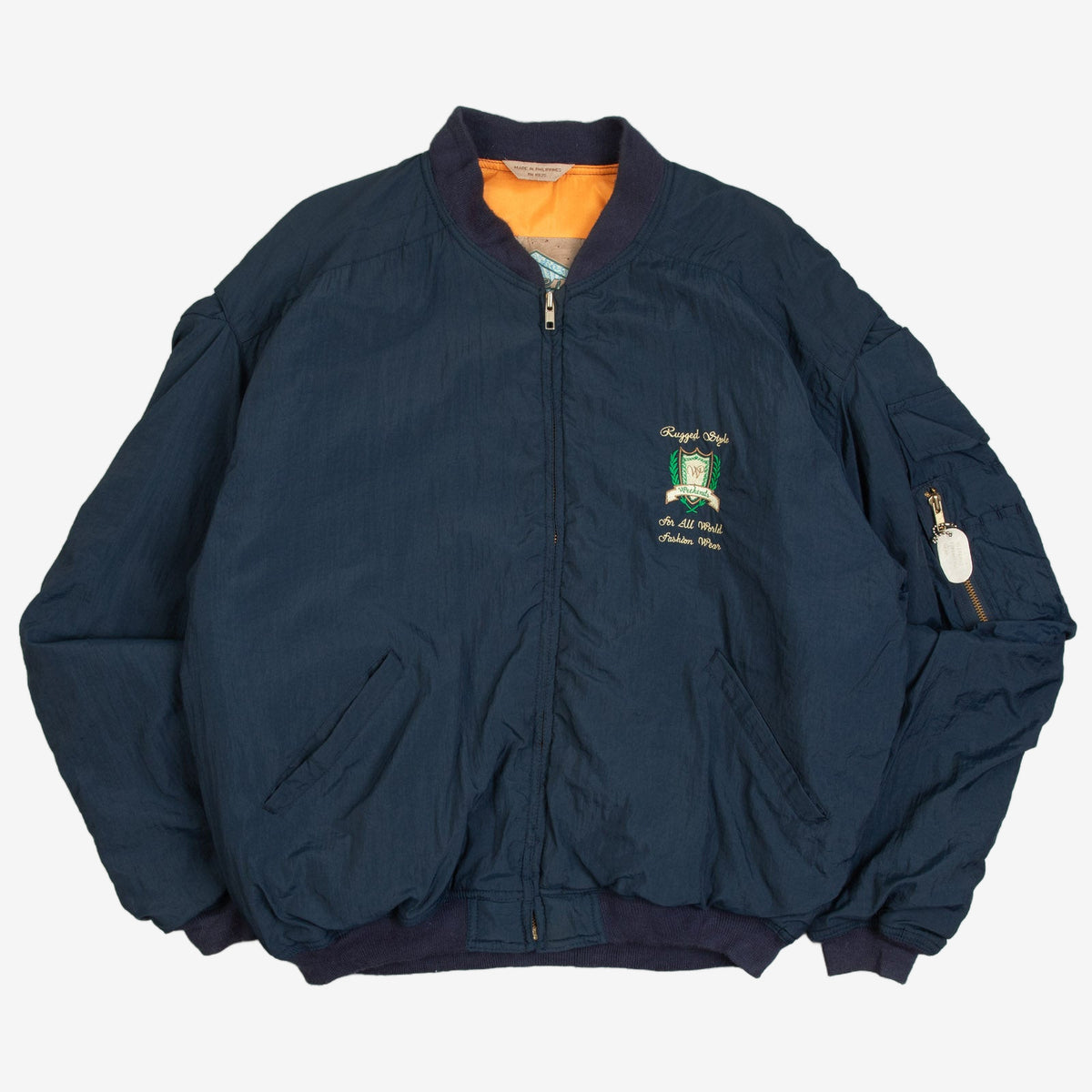 MEN'S VINTAGE 1990S WEEKENDS MA1 BOMBER JACKET - MEDIUM