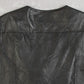 MEN'S VINTAGE 1990S LEATHER GILET JACKET - MEDIUM