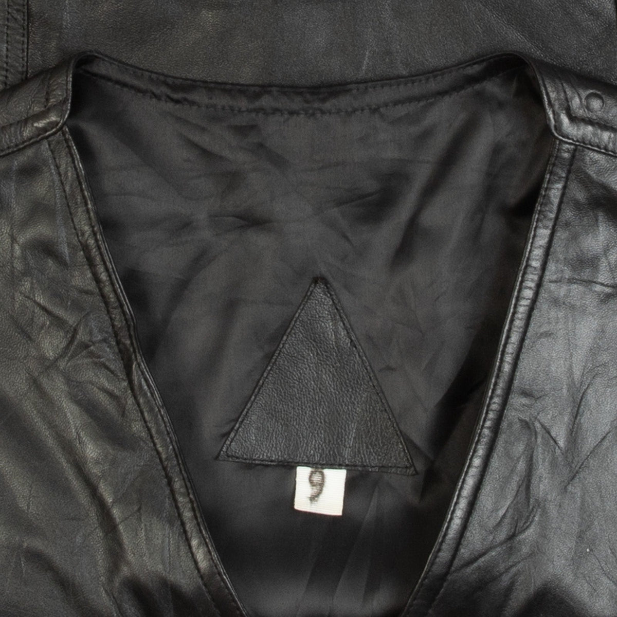 MEN'S VINTAGE 1990S LEATHER GILET JACKET - MEDIUM