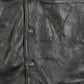 MEN'S VINTAGE 1990S LEATHER GILET JACKET - MEDIUM