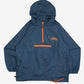 MEN'S VINTAGE 1990S AUBURN UNIVERSITY HOODED WINDBREAKER JACKET - LARGE