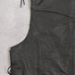 MEN'S VINTAGE 1990S LEATHER GILET JACKET - X-LARGE