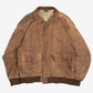 MEN'S VINTAGE 1990S LEATHER FLIGHT JACKET - LARGE