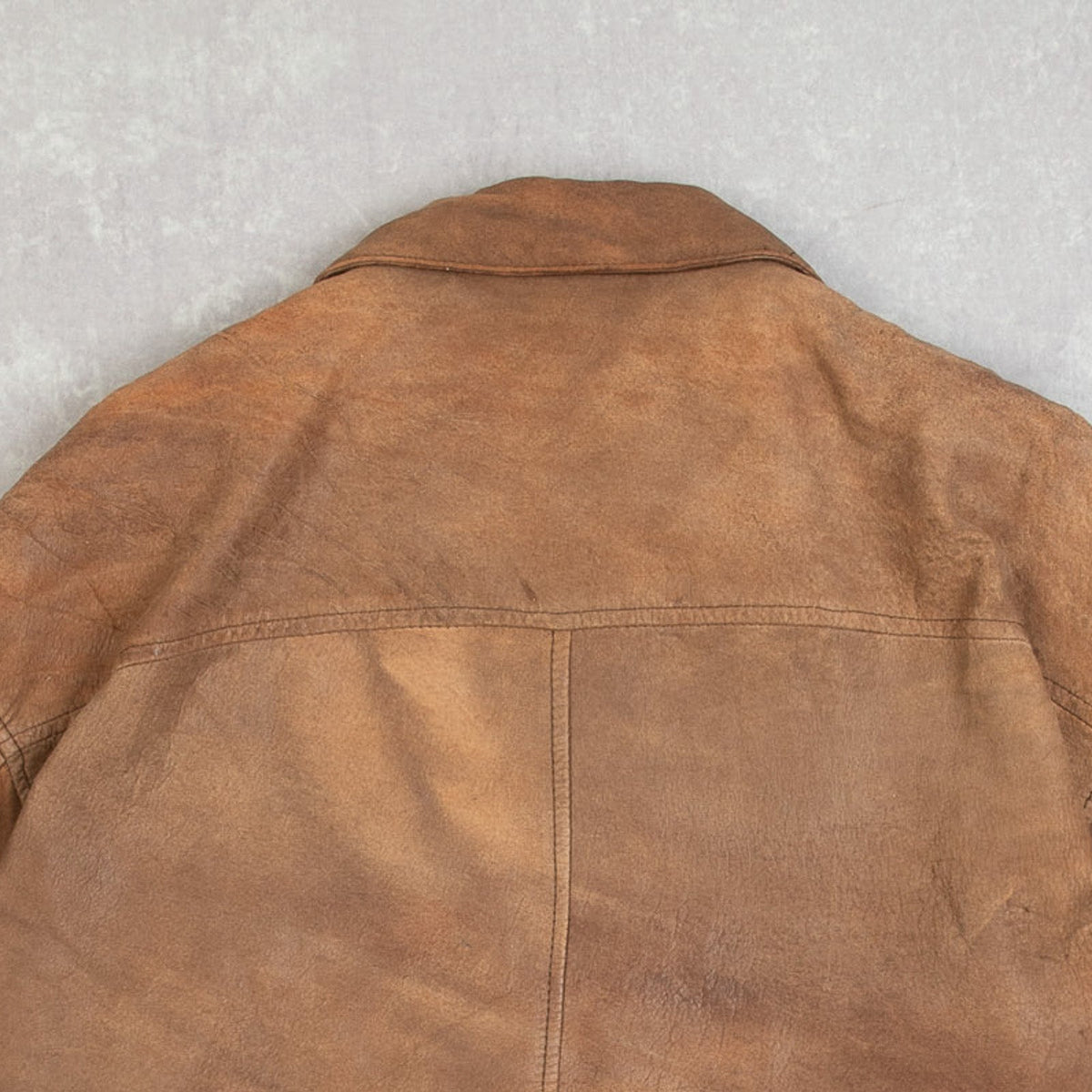 MEN'S VINTAGE 1990S LEATHER FLIGHT JACKET - LARGE