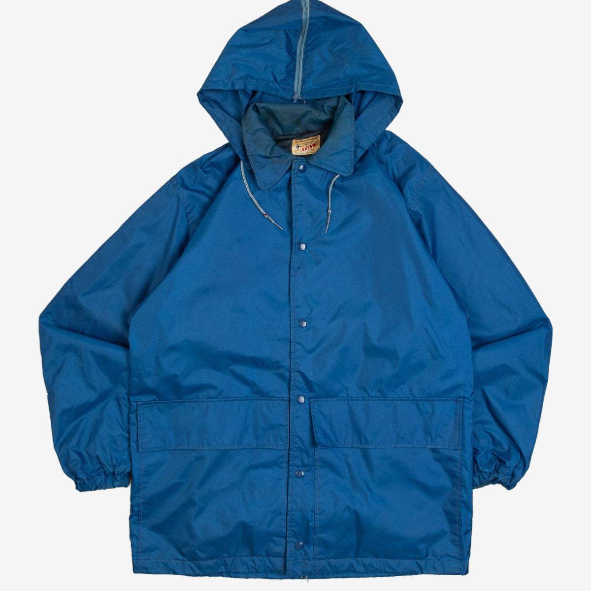 MEN'S VINTAGE 1980S HOODED PARKA JACKET - X-LARGE