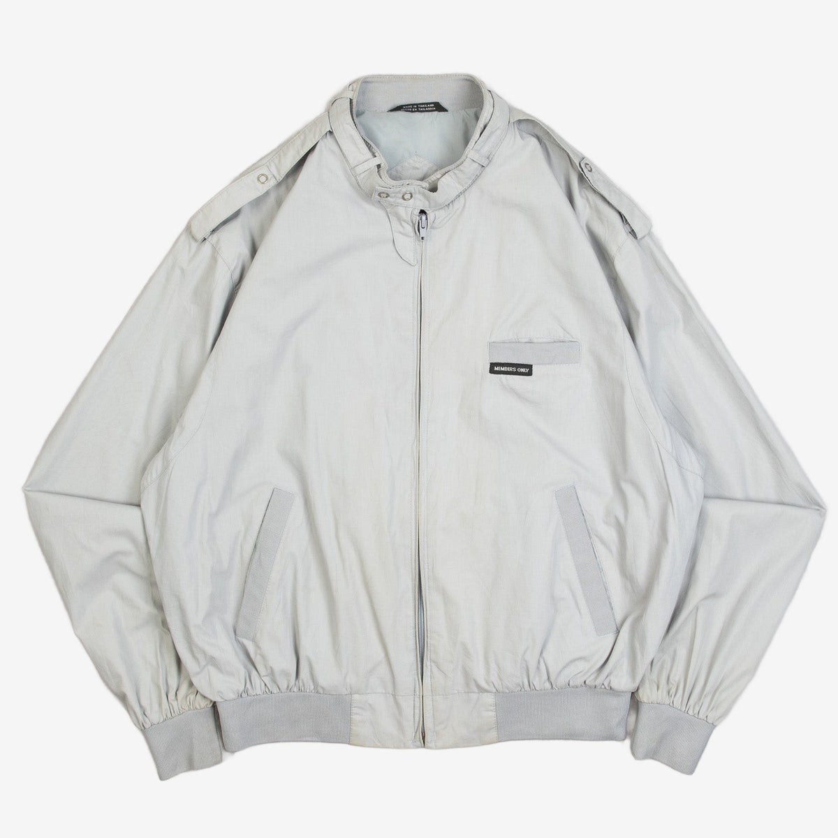 MEN'S VINTAGE 1990S MEMBERS ONLY UTILITY BOMBER JACKET - LARGE