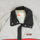 MEN'S VINTAGE 1990S COLOUR BLOCK FULL ZIP BOMBER JACKET - LARGE