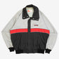 MEN'S VINTAGE 1990S COLOUR BLOCK FULL ZIP BOMBER JACKET - LARGE