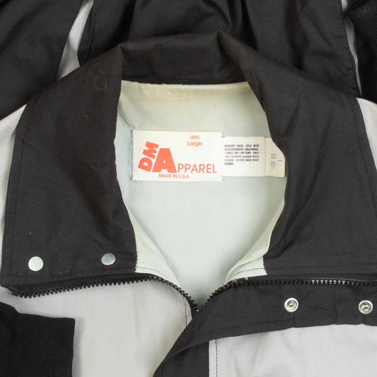 MEN'S VINTAGE 1990S COLOUR BLOCK FULL ZIP BOMBER JACKET - LARGE