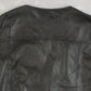 MEN'S VINTAGE 1990S LEATHER VEST JACKET - X-LARGE