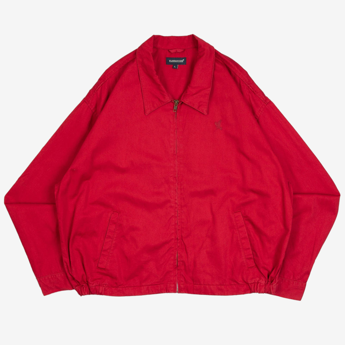 MEN'S VINTAGE 1990S FULL ZIP HARRINGTON JACKET - LARGE