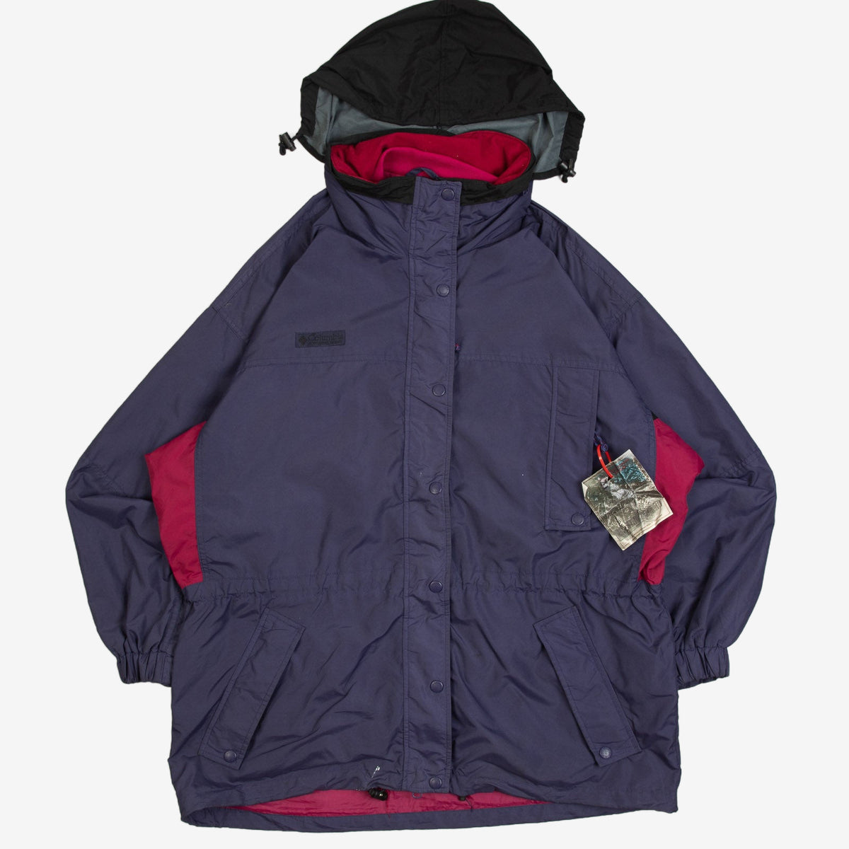 WOMEN'S VINTAGE 1990S COLUMBIA LONG'S PEAK HOODED JACKET - LARGE