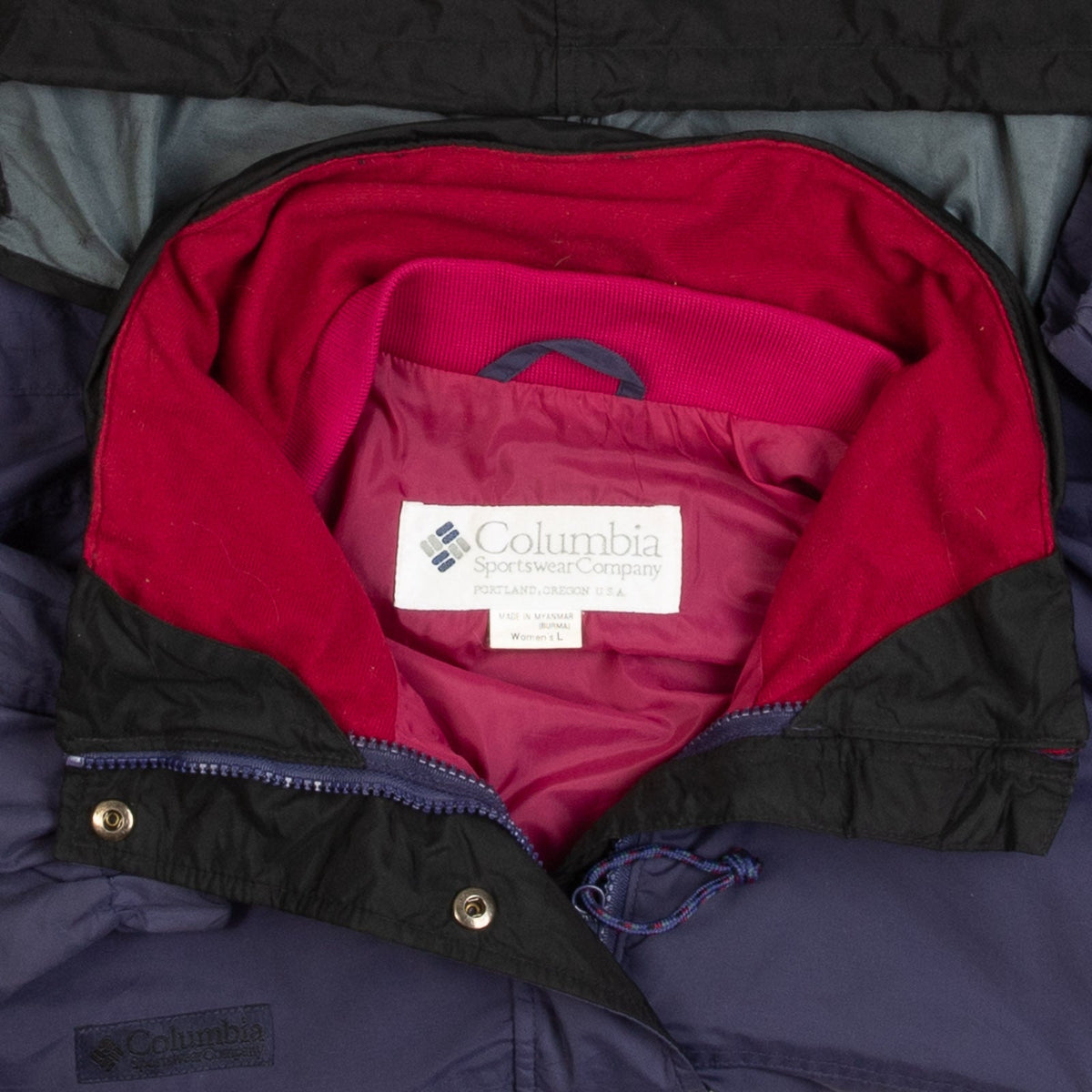 WOMEN'S VINTAGE 1990S COLUMBIA LONG'S PEAK HOODED JACKET - LARGE
