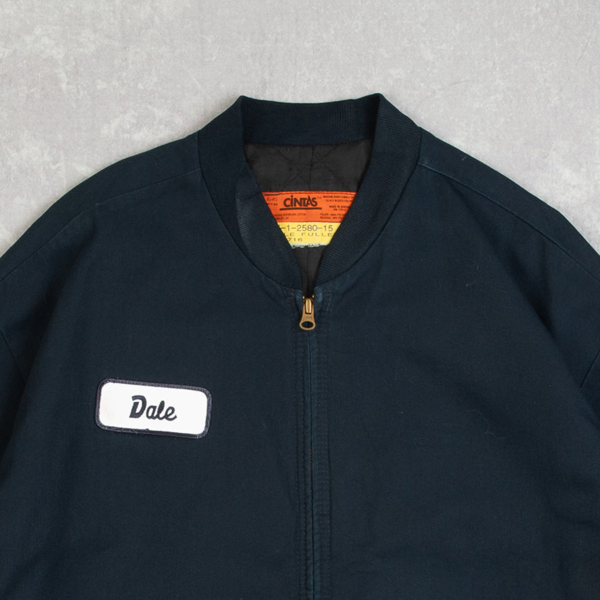 MEN'S VINTAGE 1990S FULL ZIP WORKWEAR BOMBER JACKET - X-LARGE
