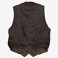 MEN'S VINTAGE 1990S LEATHER VEST JACKET - SMALL