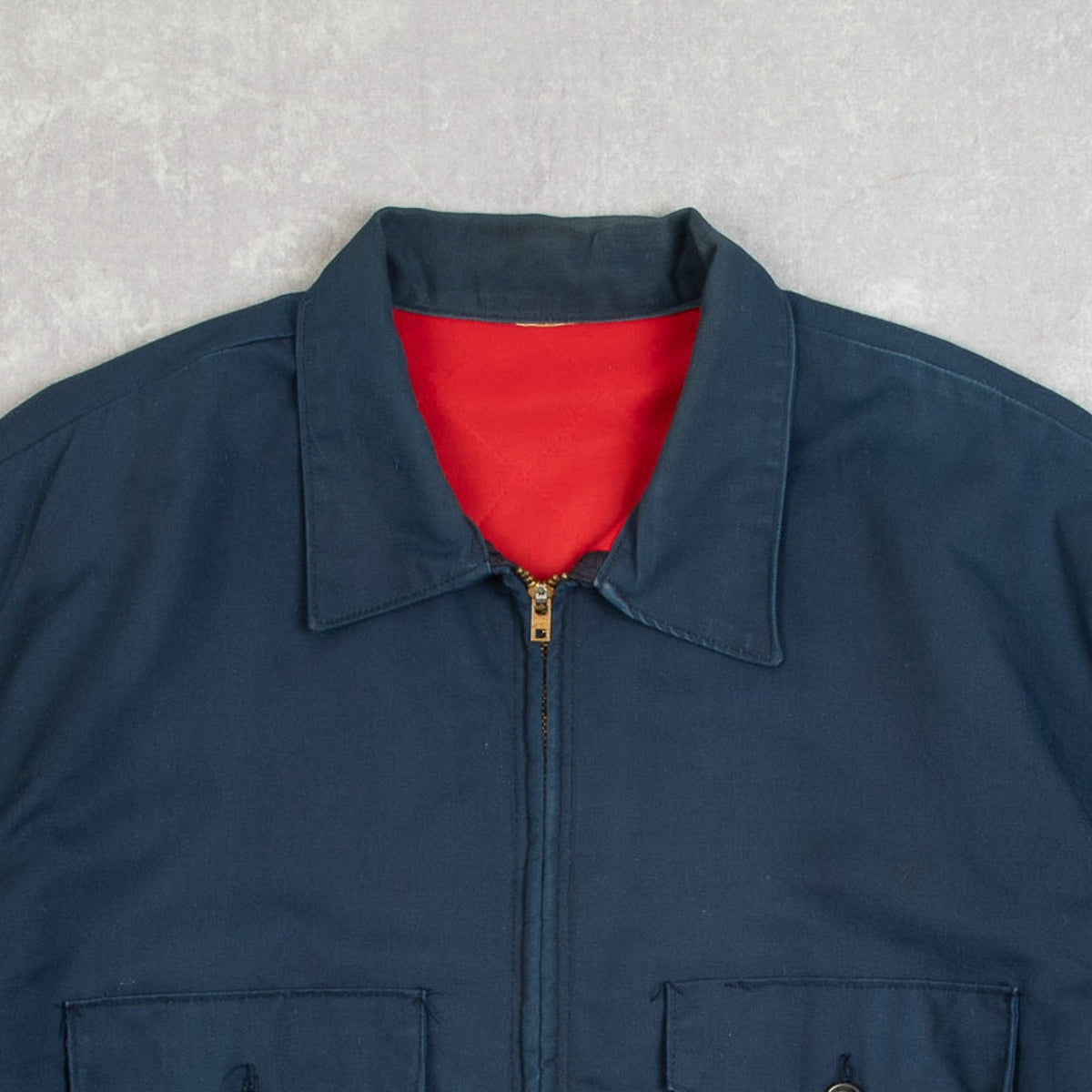 MEN'S VINTAGE 1980S BOXY WORKWEAR JACKET - X-LARGE