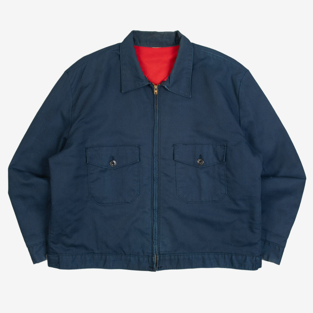 MEN'S VINTAGE 1980S BOXY WORKWEAR JACKET - X-LARGE