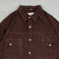 MEN'S VINTAGE 1990S GUN PATTERNED WESTERN SHIRT - LARGE