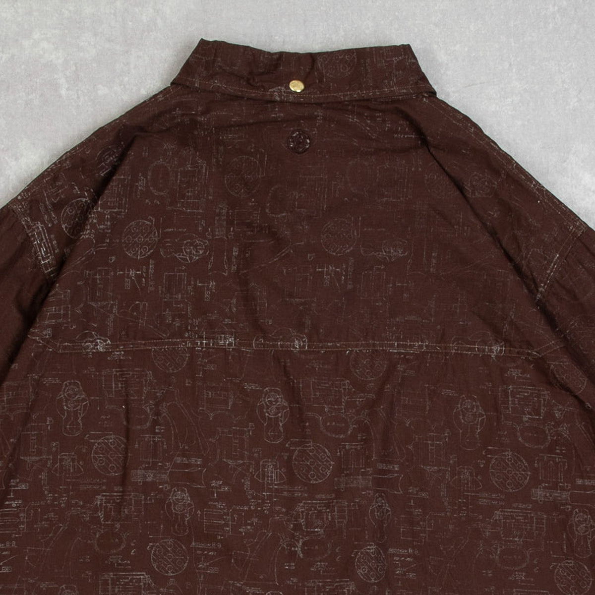 MEN'S VINTAGE 1990S GUN PATTERNED WESTERN SHIRT - LARGE